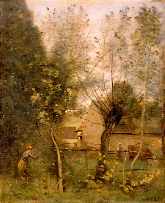 Jean - Baptiste, Camille Corot, 197, Scena con fattoria, High Museum of Art, Atlanta